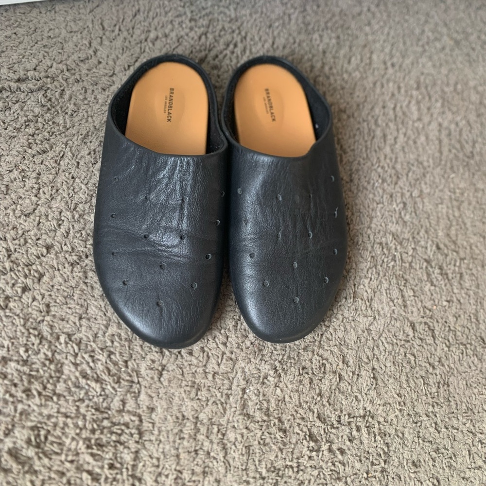 Brandblack Black and Tan Slip-On Shoes